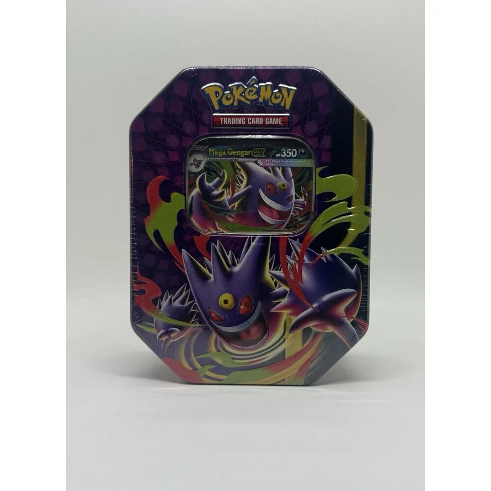 Pokemon TCG Mega Moonlit Tin - Mega Gengar ex BRAND NEW FACTORY SEALED